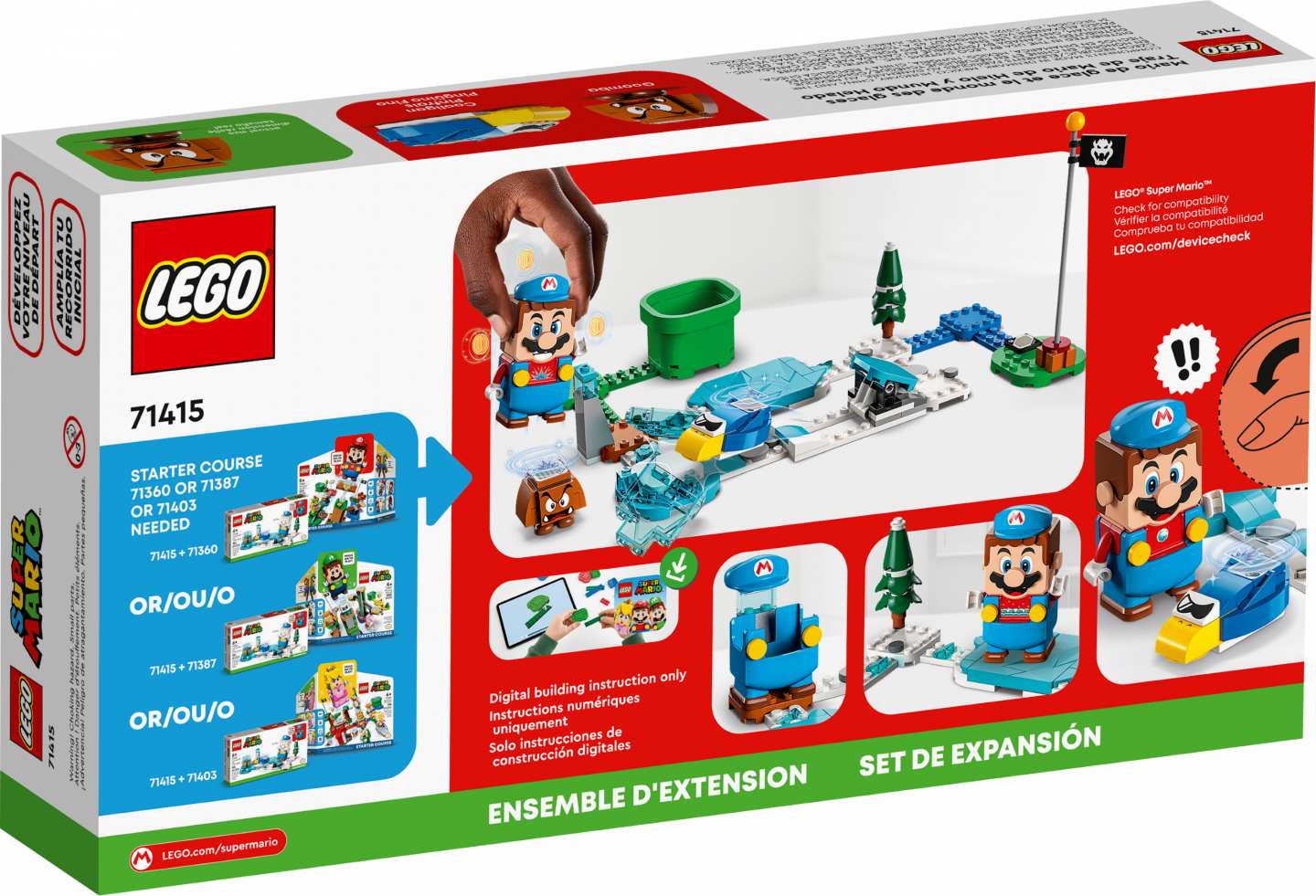 Uitbreidingsset: IJs-Mario pak en ijswereld — Afbeelding 5