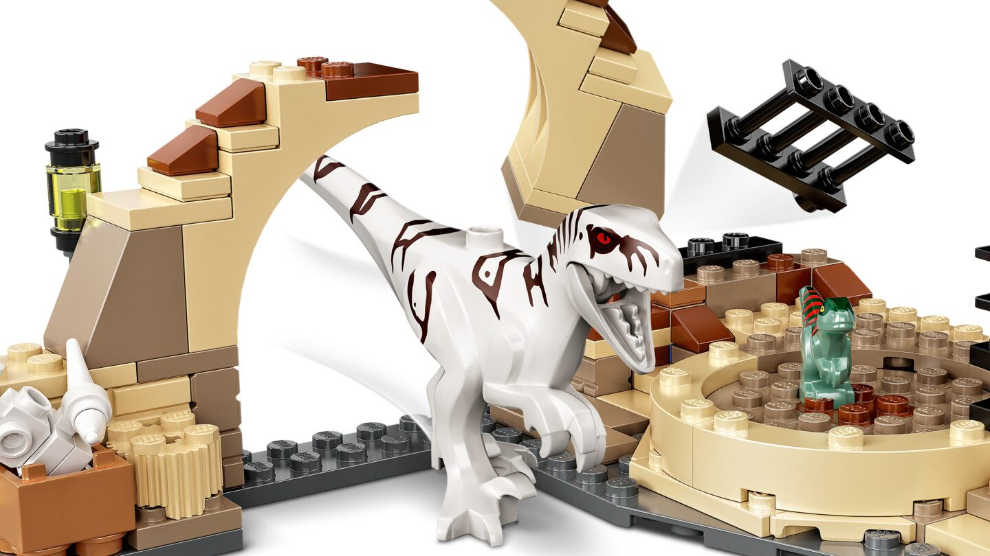 Atrociraptor dinosaurus motorachtervolging — Afbeelding 3