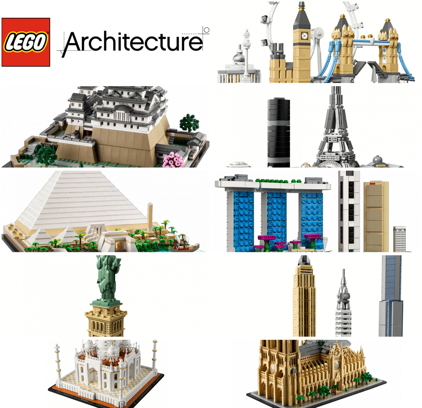 Alle LEGO Architecture sets die ooit zijn uitgekomen