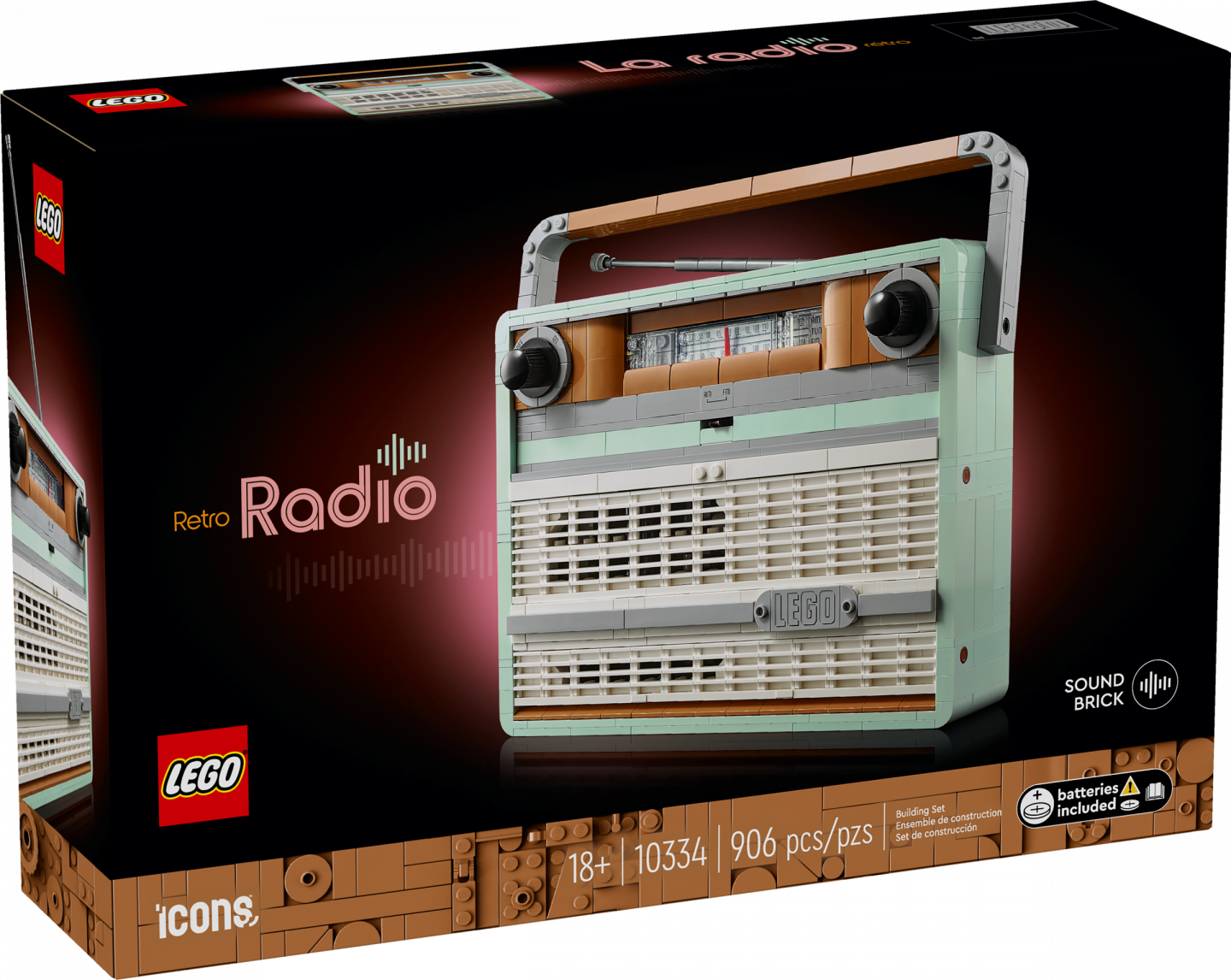 LEGO brengt op 1 juni een ode aan nostalgie met de LEGO Icons 10334 Retro Radio