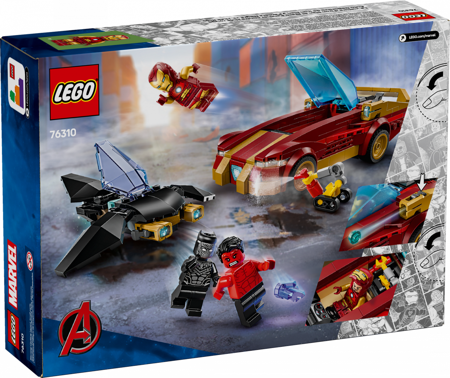 Iron Mans auto en Black Panther vs. Rode Hulk — Afbeelding 10