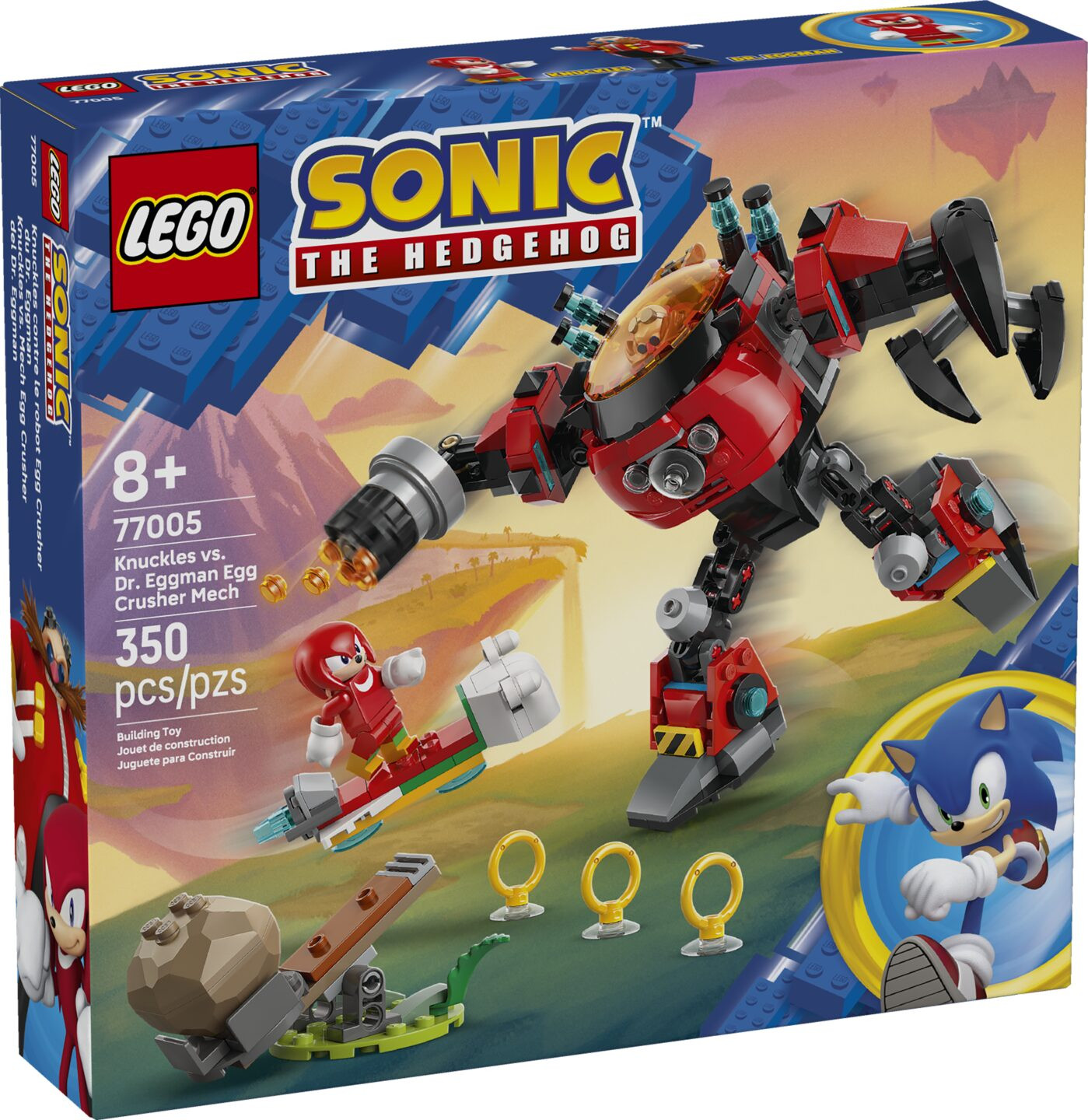 Knuckles vs. Dr. Eggman Egg Crusher mecha — Afbeelding 2