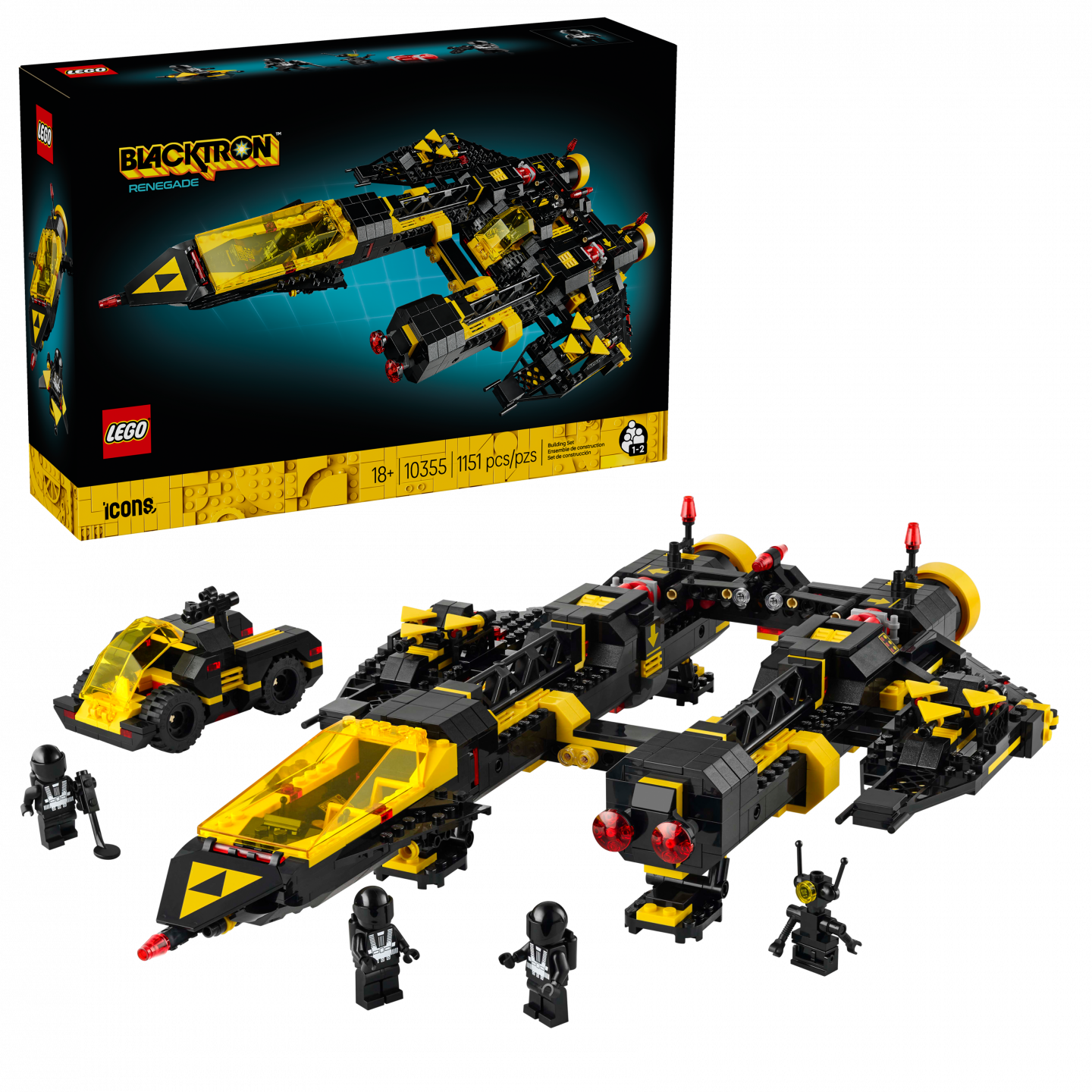 LEGO Icons 10355 Blacktron Renegade: Een legendarische terugkeer