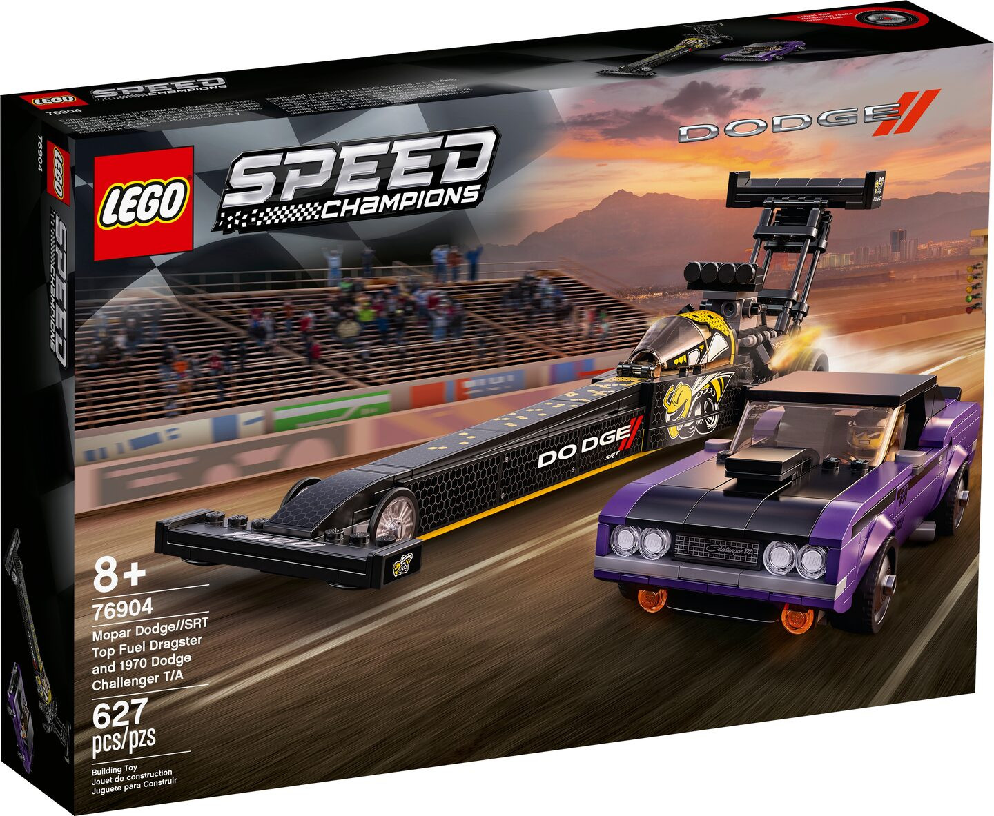 Mopar Dodge//SRT Top Fuel Dragster en 1970 Dodge Challenger T/A — Afbeelding 2