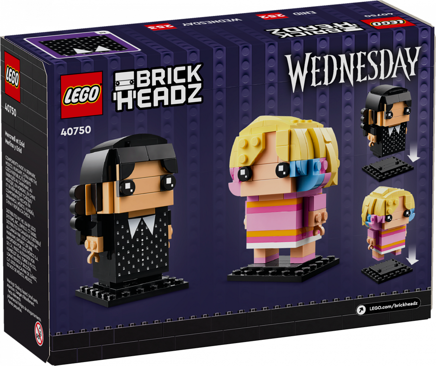 LEGO BrickHeadz 40750 Wednesday en Enid komt op 1 oktober 2024