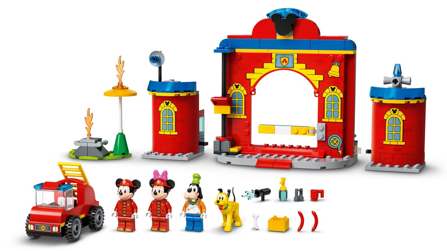 Mickey & Friends brandweerkazerne & auto — Afbeelding 4