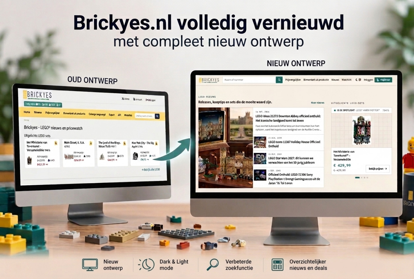 Brickyes.nl volledig vernieuwd met compleet nieuw ontwerp