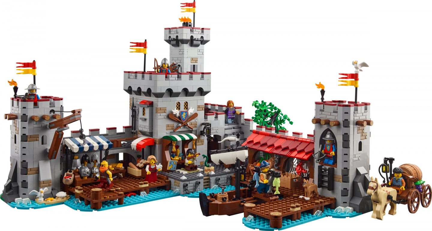 Middeleeuwse markt aan zee