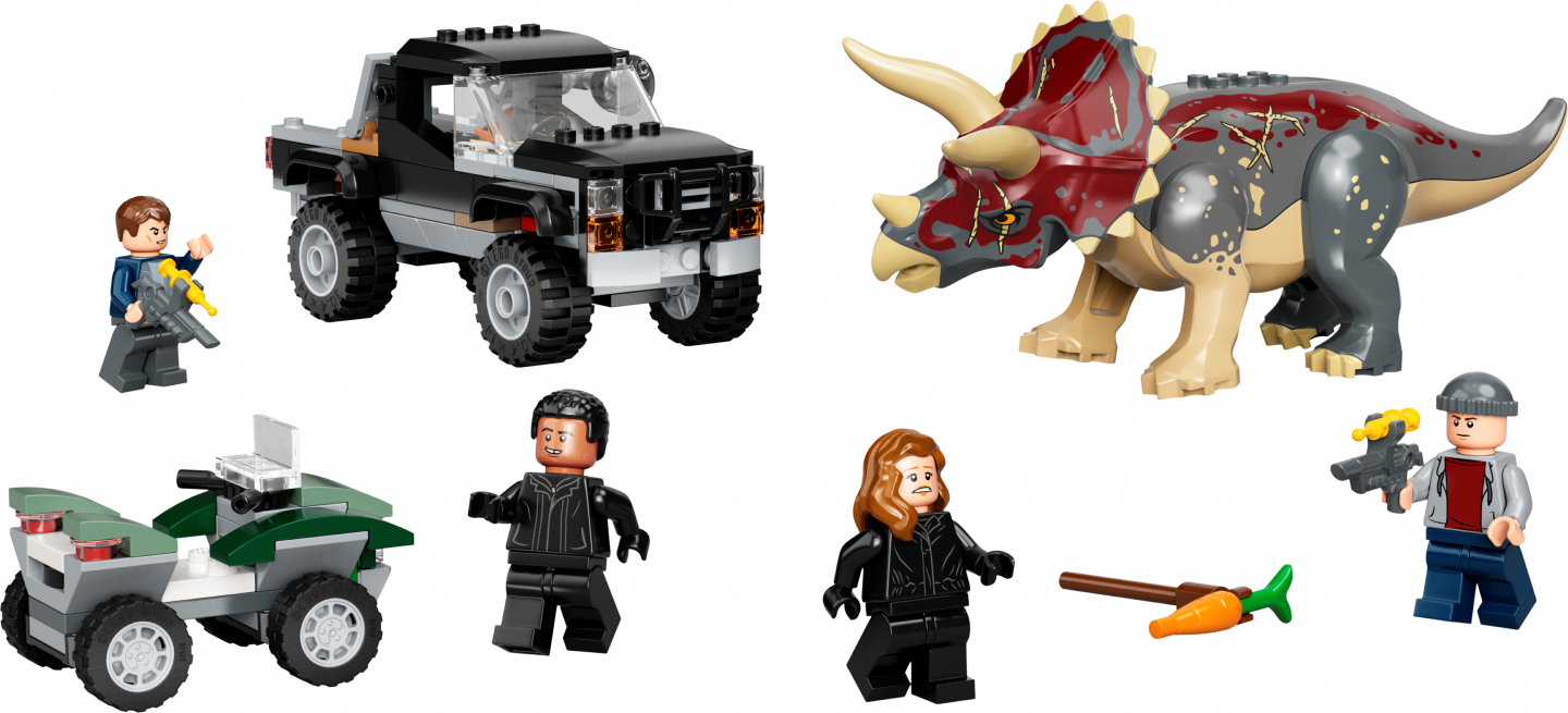 Triceratops pick-up truck hinderlaag