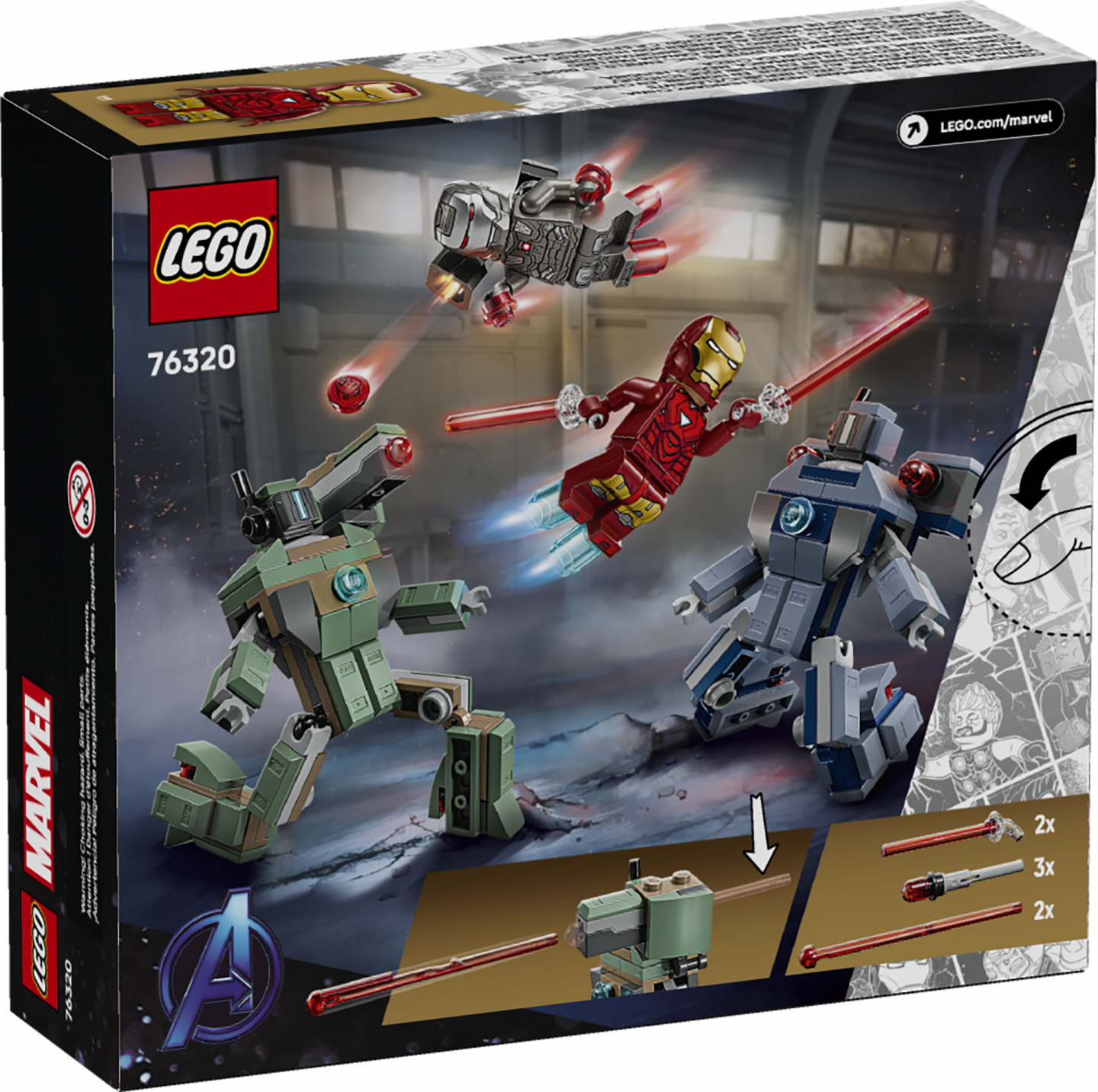 Iron Man en War Machine vs. Hammer Drones — Afbeelding 2