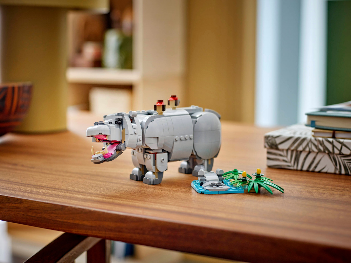 Wilde dieren: machtige neushoorn met vogels — Afbeelding 8