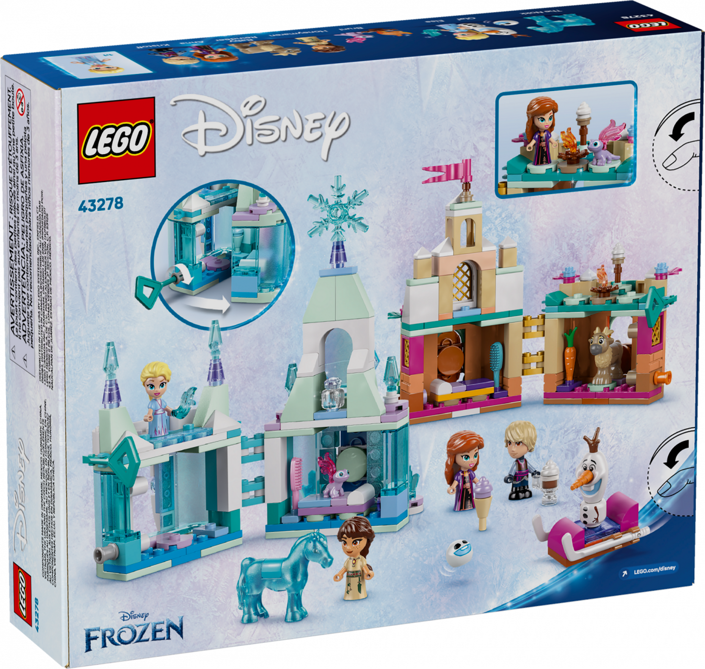 Mini kasteel van Arendelle en Elsa's ijspaleis — Afbeelding 11