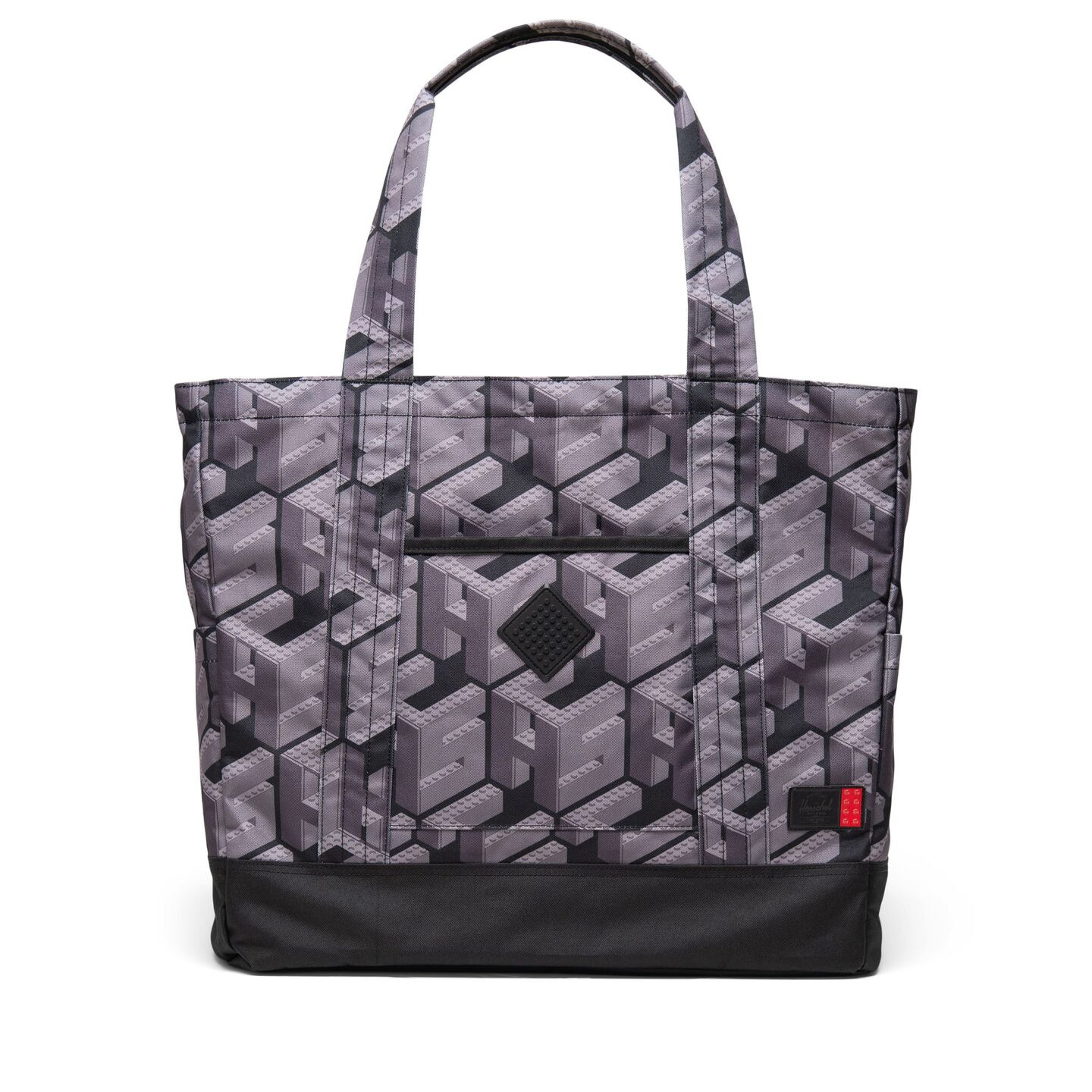 Herschel Heritage XL draagtas - monogram - zwart