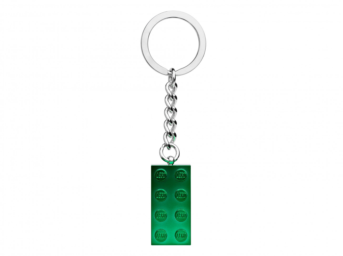 2x4 groene metallic sleutelhanger