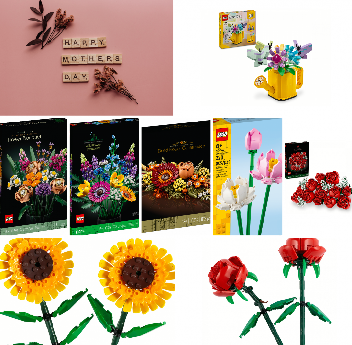 Vier moederdag met bloeiende creativiteit: Ontdek de prachtige LEGO bloemensets