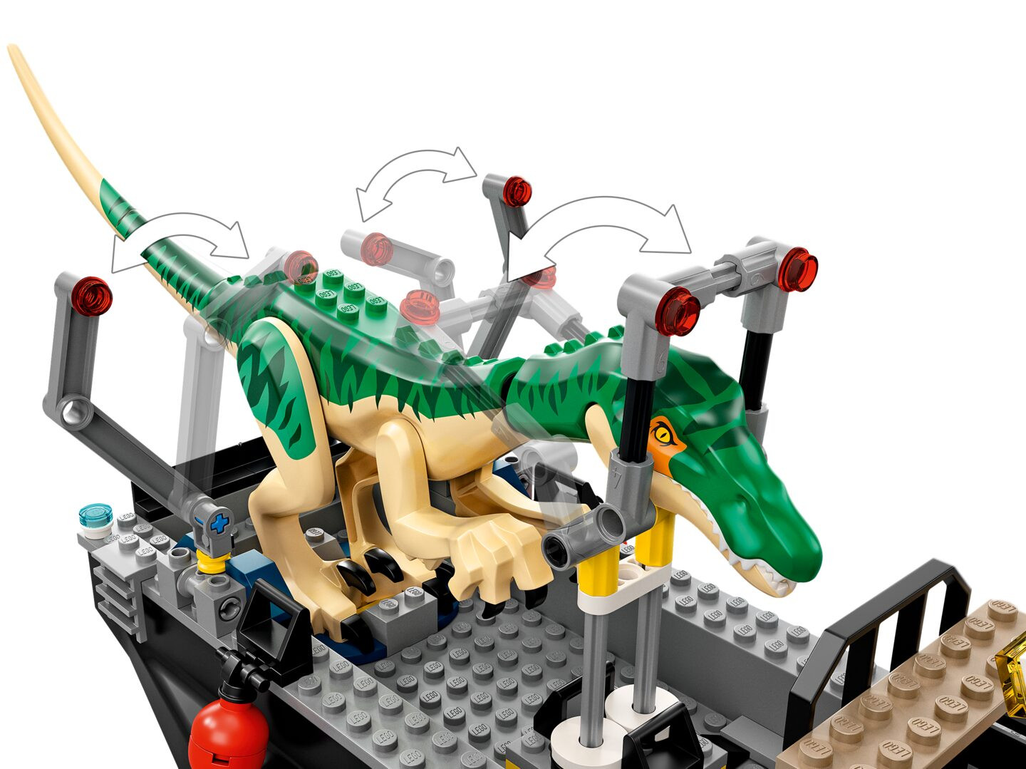 Bootontsnapping van dinosaurus Baryonyx — Afbeelding 8