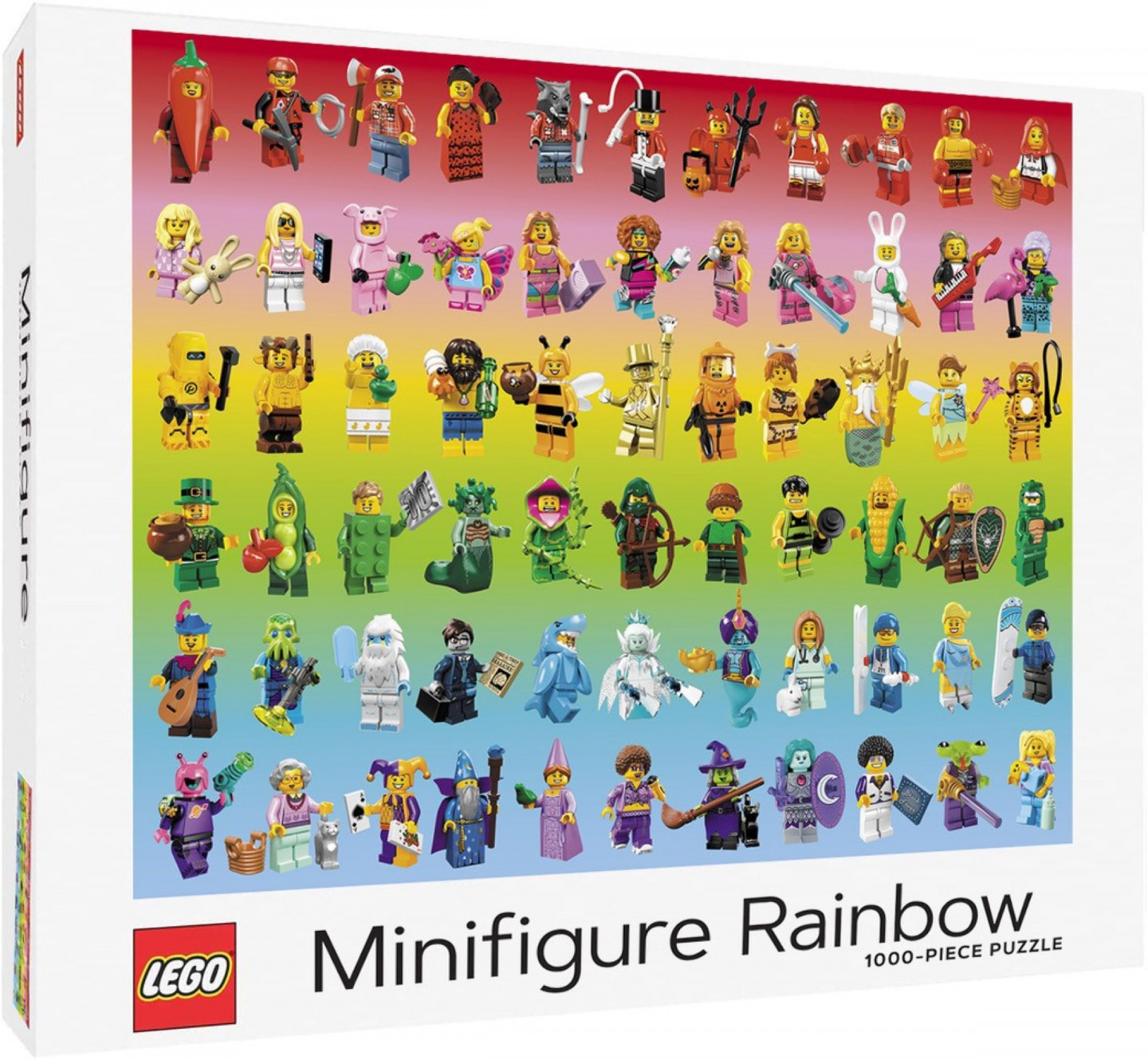 Minifiguurregenboogpuzzel 1000 stukjes