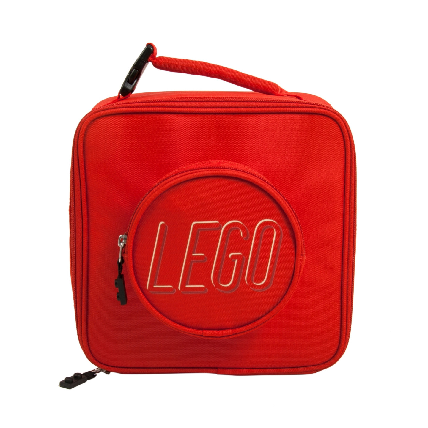 Lunchtas in de vorm van een LEGO® steen - rood