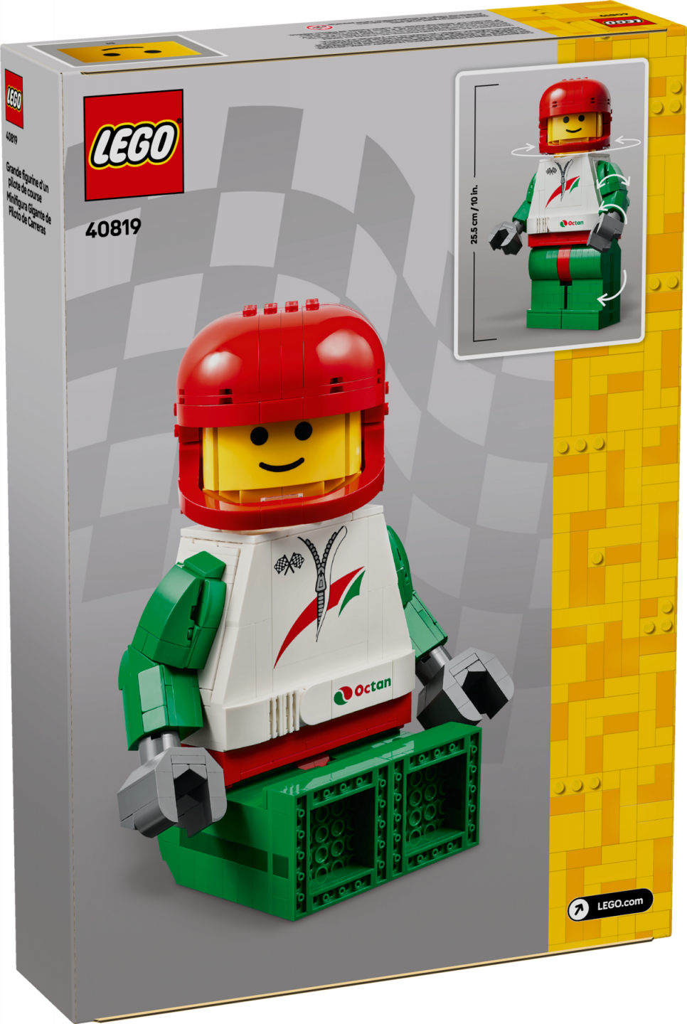 Grote minifiguur van een coureur — Afbeelding 4