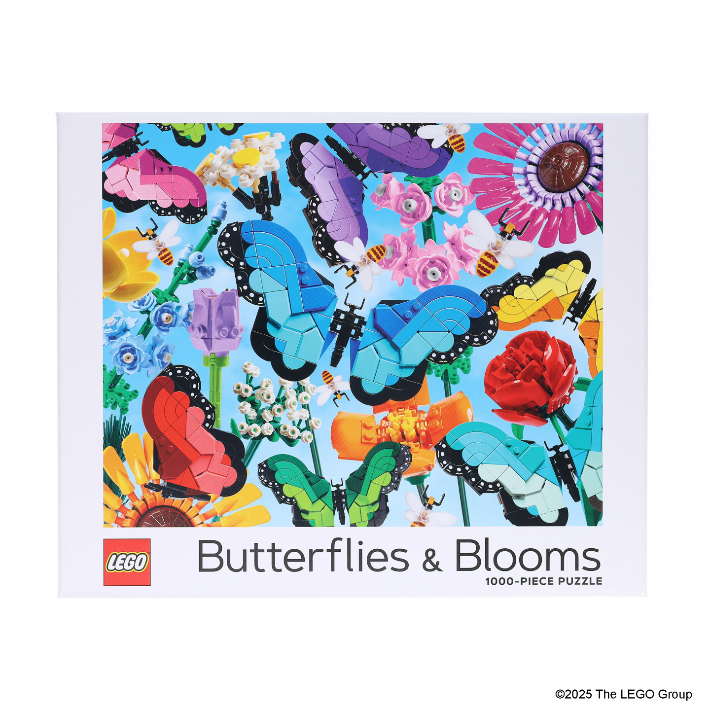 Vlinders en bloemen puzzel 1000 stukjes — Afbeelding 3