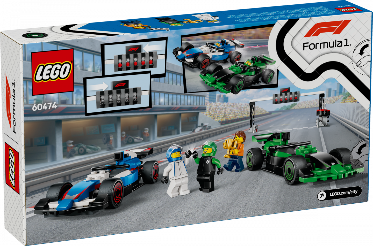 F1® grid met VCARB en Sauber racewagens — Afbeelding 6