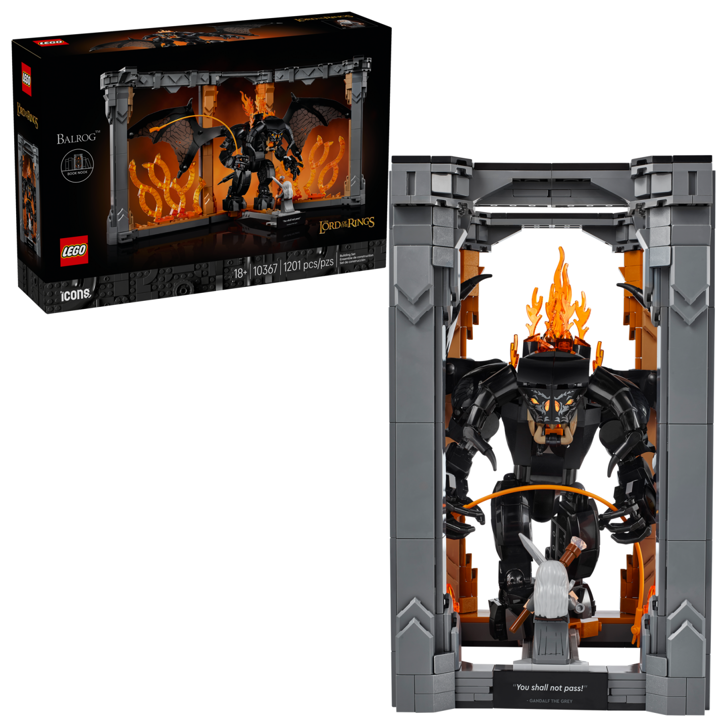 LEGO Icons 10367 The Lord of the Rings: Balrog nook nook nu beschikbaar