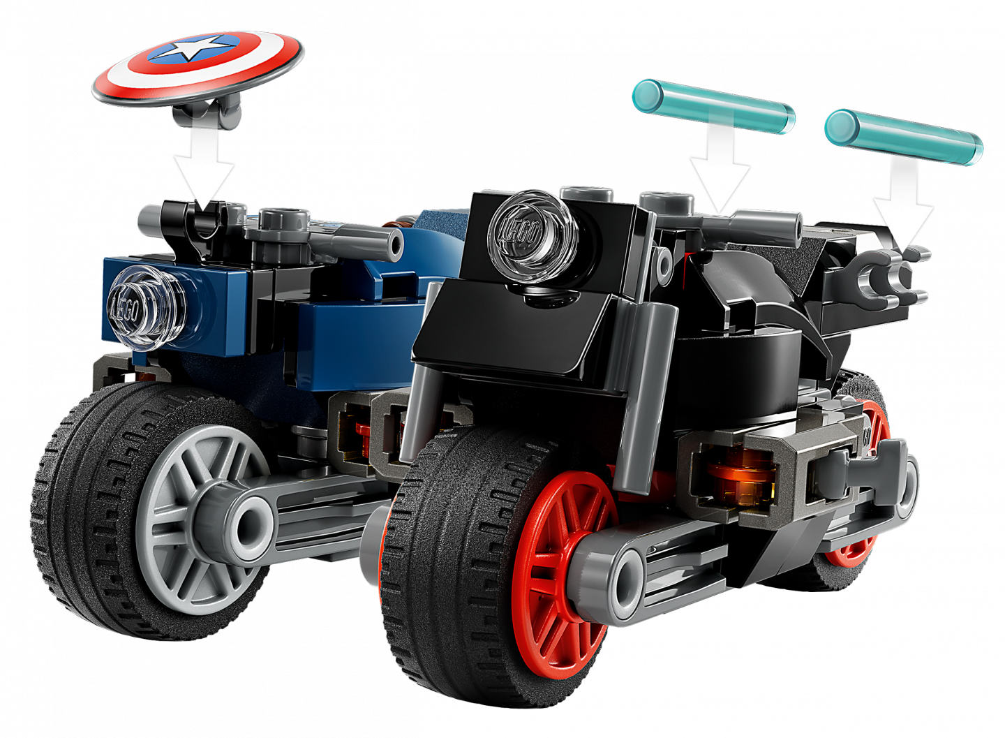 Black Widow & Captain America motoren — Afbeelding 4