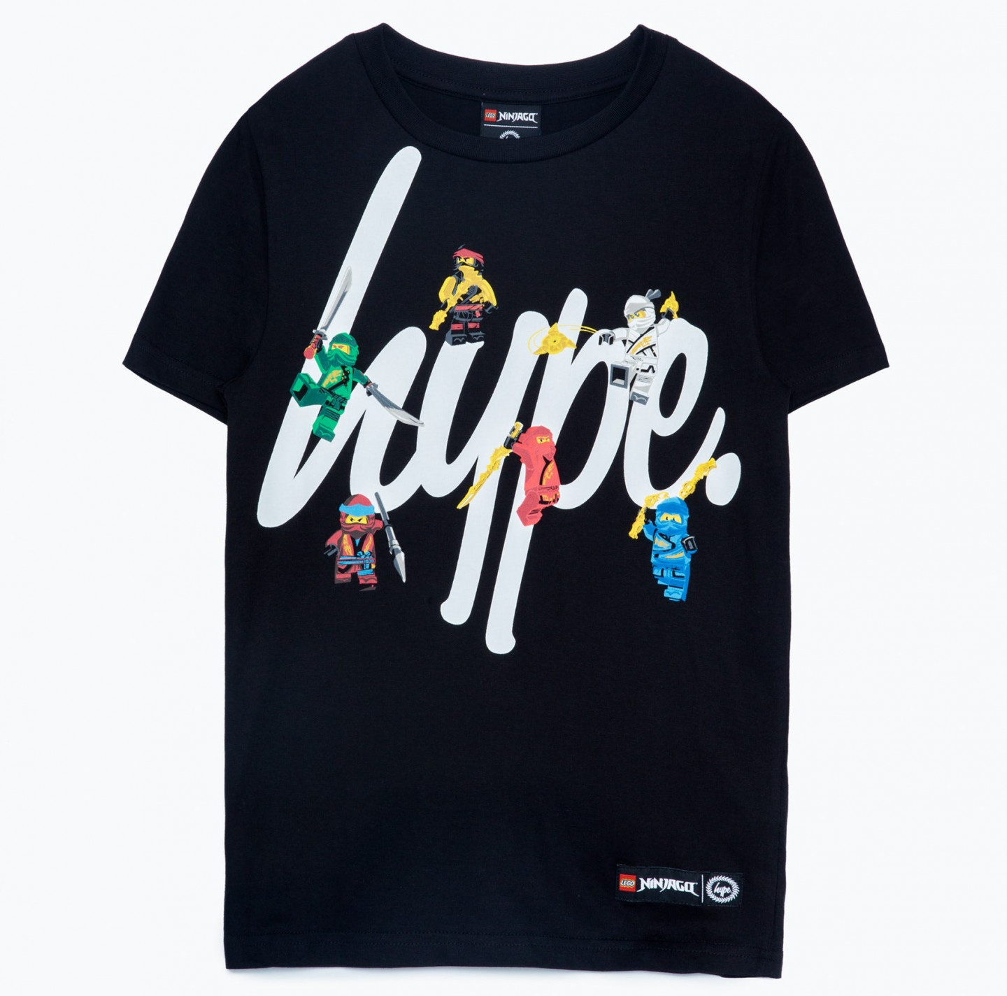 HYPE X LEGO® NINJAGO® zwart teamlogo T-shirt voor volwassenen