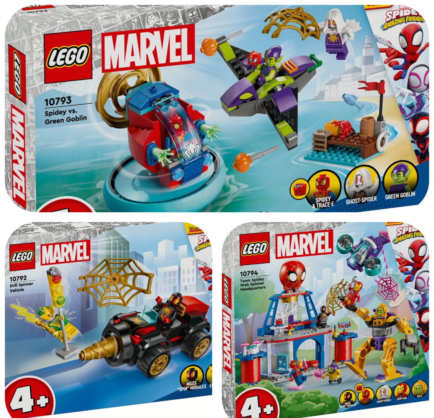 3 nieuwe LEGO Marvel spiderman sets voor 1 maart 2024