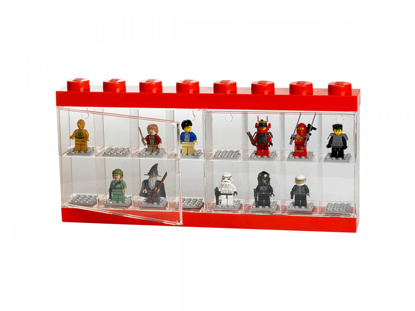 Displaydoos voor 16 minifiguren – rood — Afbeelding 3
