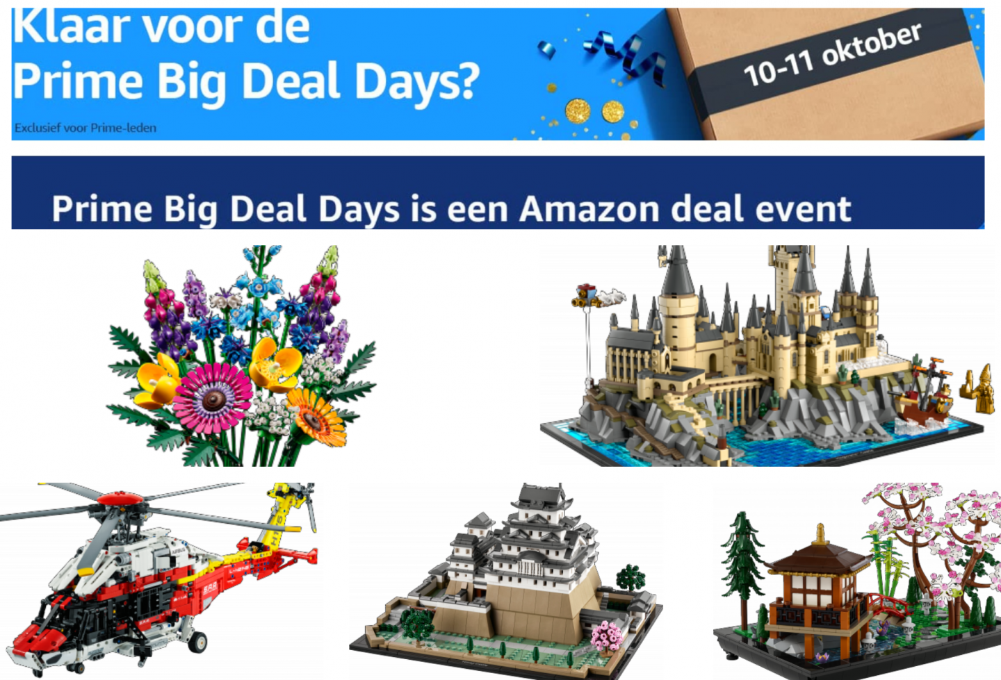 Amazon Prime Big Deal Days: Bereid je voor op de beste LEGO deals!