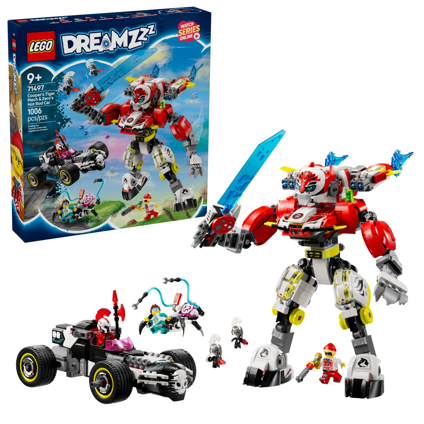 Coopers tijgermecha en Zero's hot rod auto — Afbeelding 2