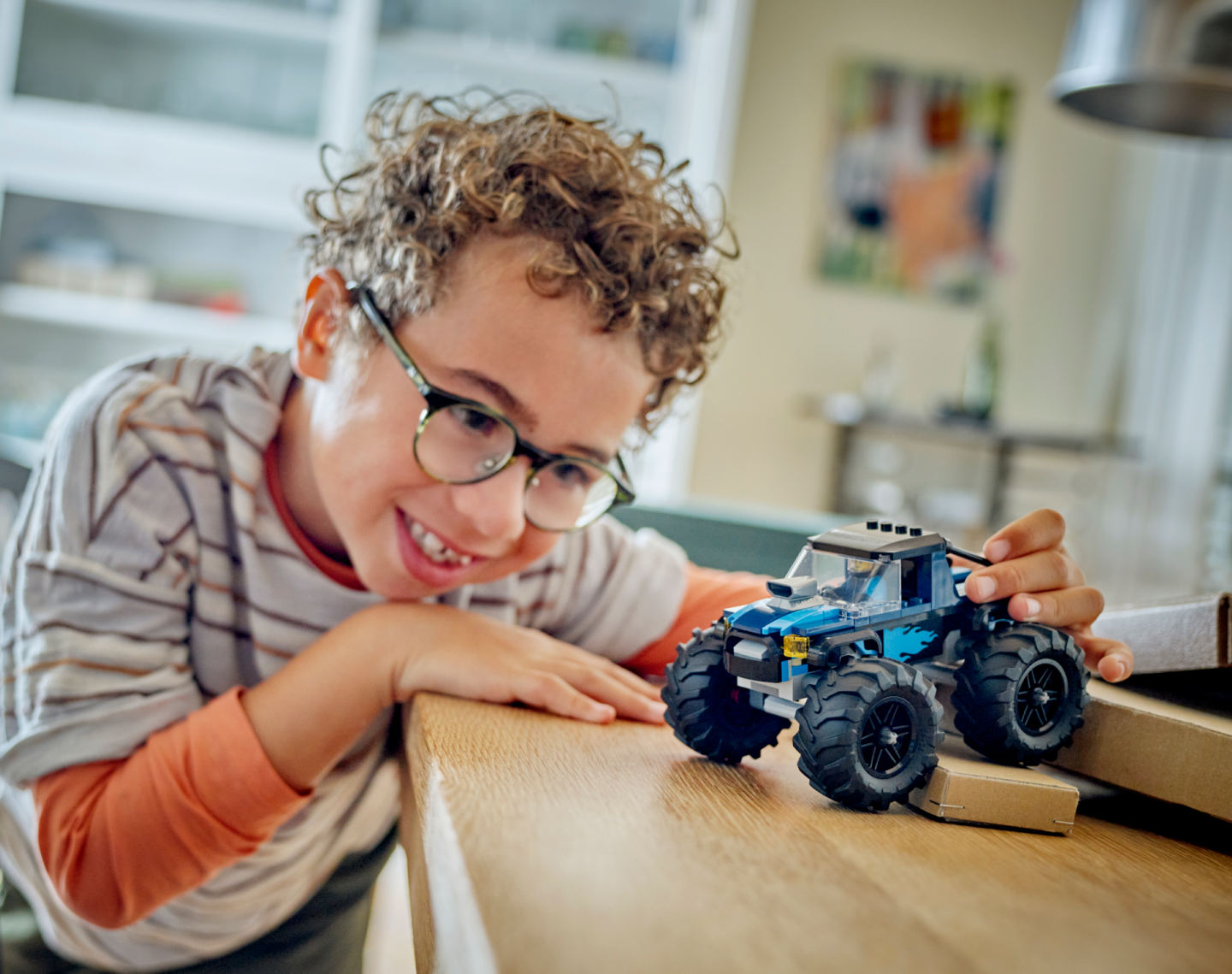 Blauwe monstertruck — Afbeelding 6