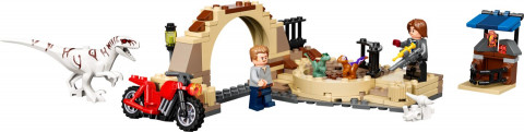 Atrociraptor dinosaurus motorachtervolging