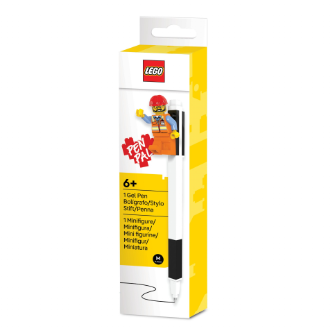 Penvriend gelpen met minifiguur - zwart