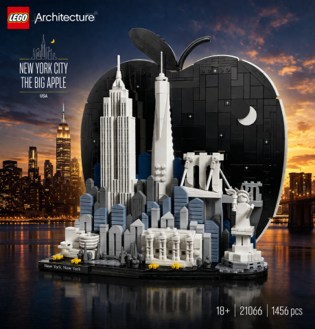 LEGO Architecture 21066 New York City The Big Apple onthuld: een eerbetoon aan de skyline van New York