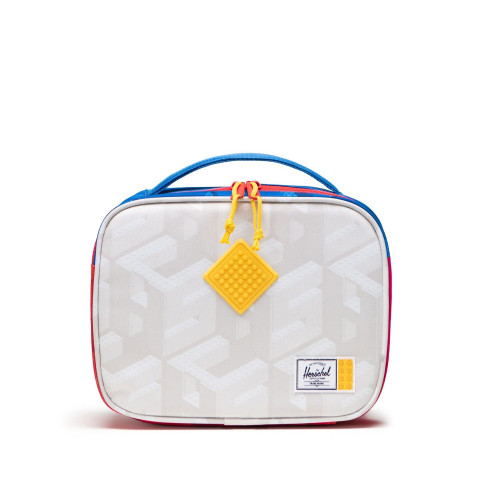 Pop Quiz lunchbox Little Herschel - monogram - kleurvlakken