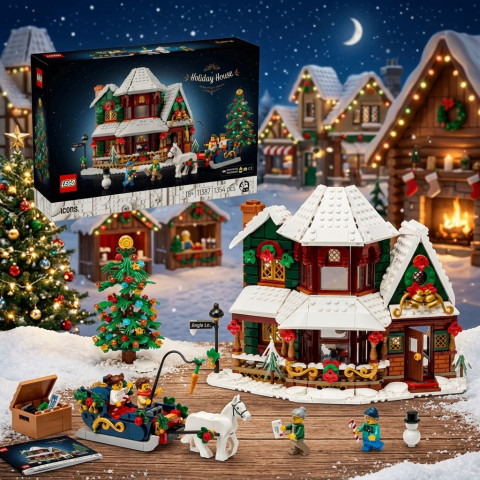 LEGO Icons 11387 Holiday House Officieel Onthuld