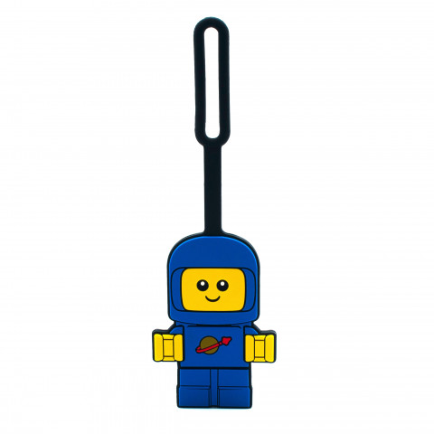 Ruimtebaby bagagelabel – blauw