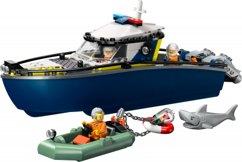 Achtervolging met politieboot