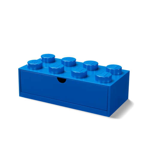 Bureaulade met 8 noppen – blauw