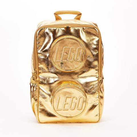 Rugzak in de vorm van een steen - metallic goud