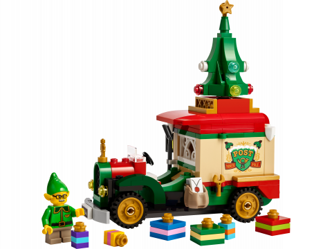 Bezorgtruck van de Kerstman