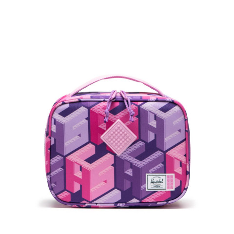 Pop Quiz lunchbox Little Herschel - monogram - paars