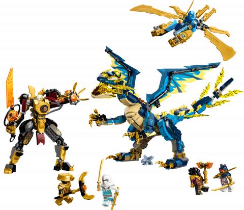Elementdraak vs. de mecha van de keizerin